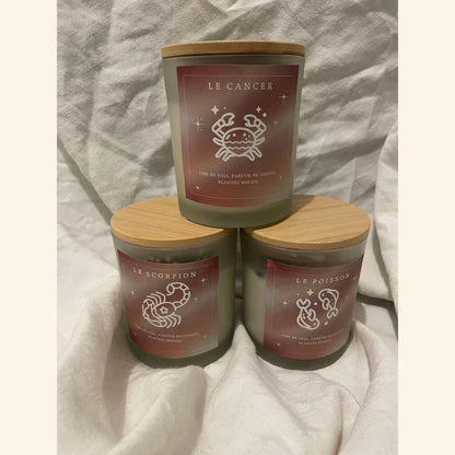 Bougie Signes Astrologiques (Élément Eau) — Ploutos Bougie
