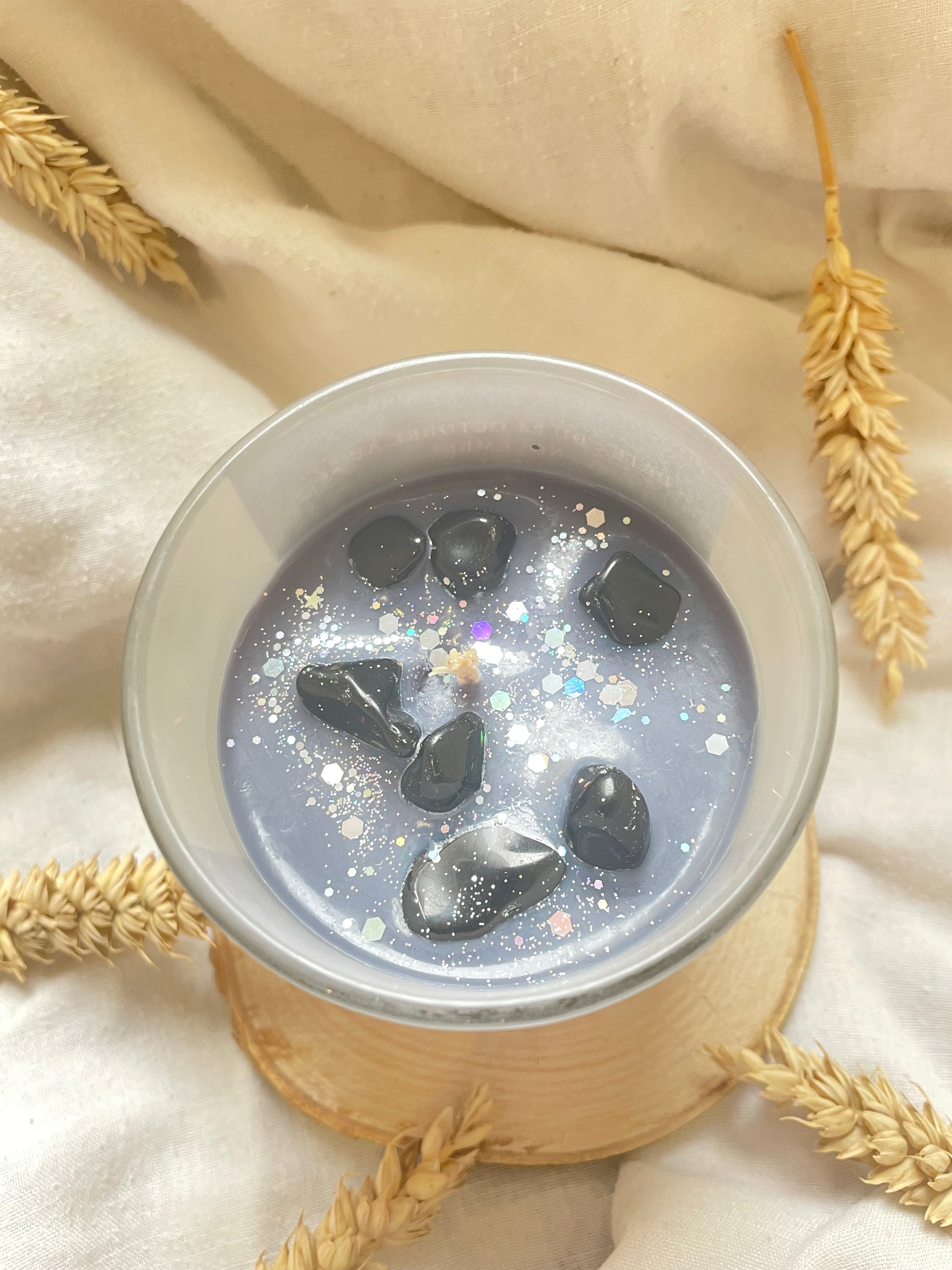 Bougie astrologique Eau pour Cancer, Scorpion et Poissons, en cire de soja — visuel 4 de la galerie