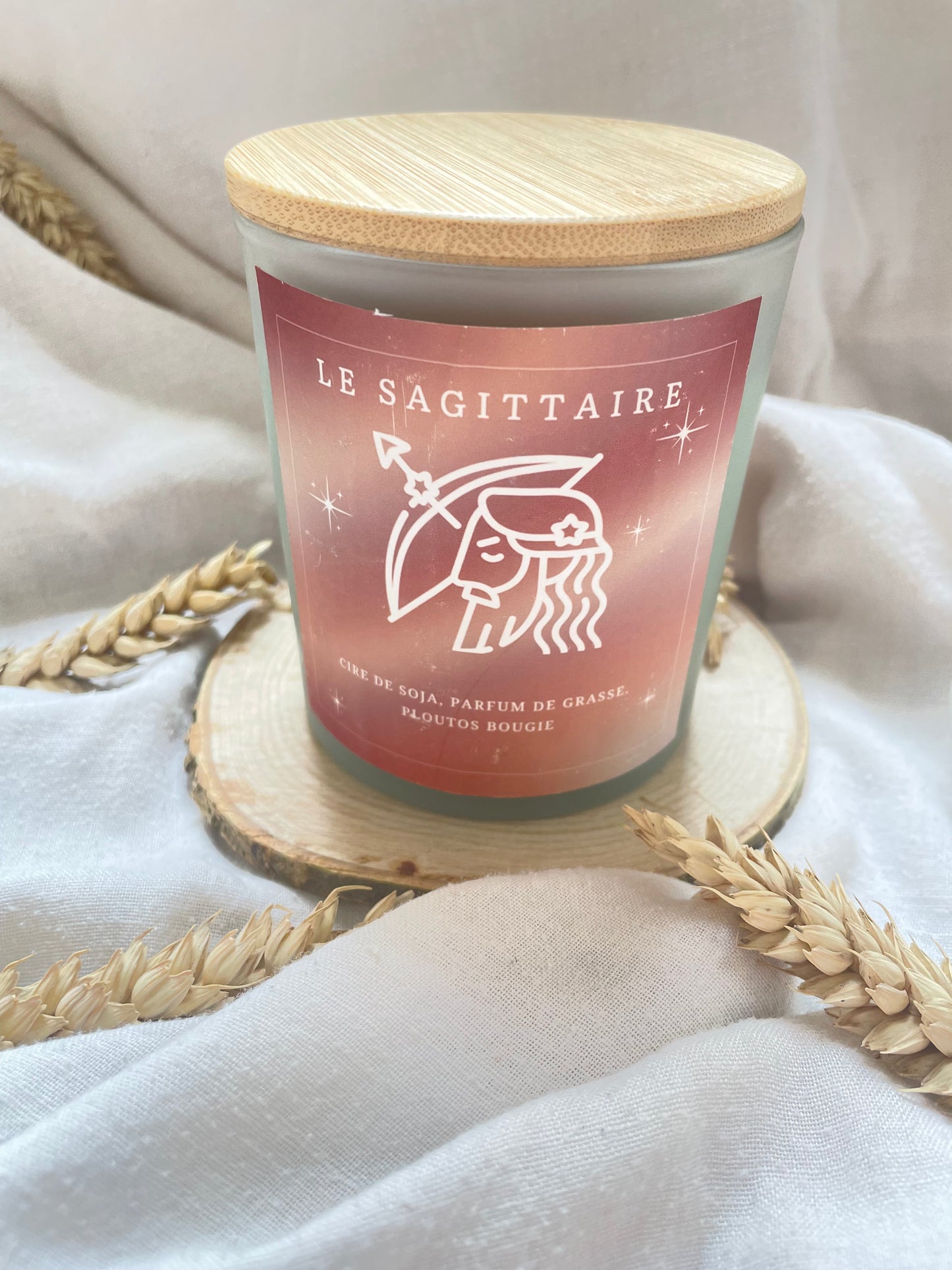 Bougie astrologique Feu pour Bélier, Lion et Sagittaire, en cire de soja — visuel 7 de la galerie