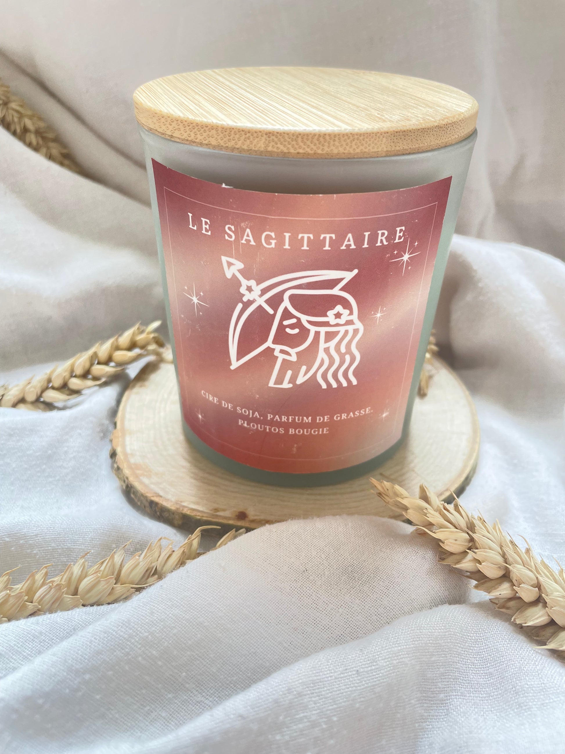 Bougie astrologique Feu pour Bélier, Lion et Sagittaire, en cire de soja — visuel 7 de la galerie