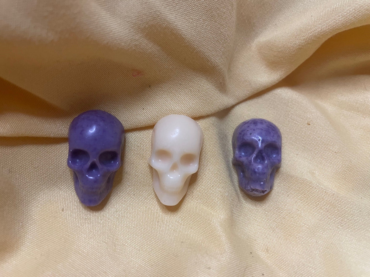 Trois fondants Potion Magique en forme de tête de mort